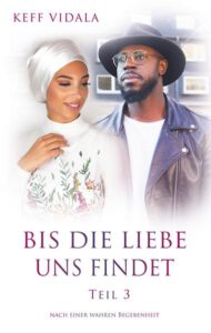 schwarze frau mit kopfbedeckung und schwarzer mann mit hut auf einem buchcover von keff vidala